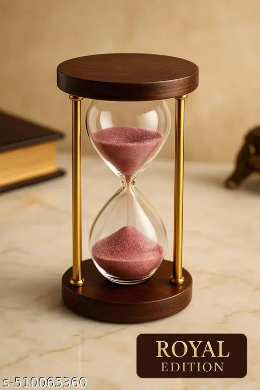1-Minute Sand Timer with Pink Sand – Perfect for Games, Study & Décor