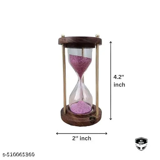 1-Minute Sand Timer with Pink Sand – Perfect for Games, Study & Décor